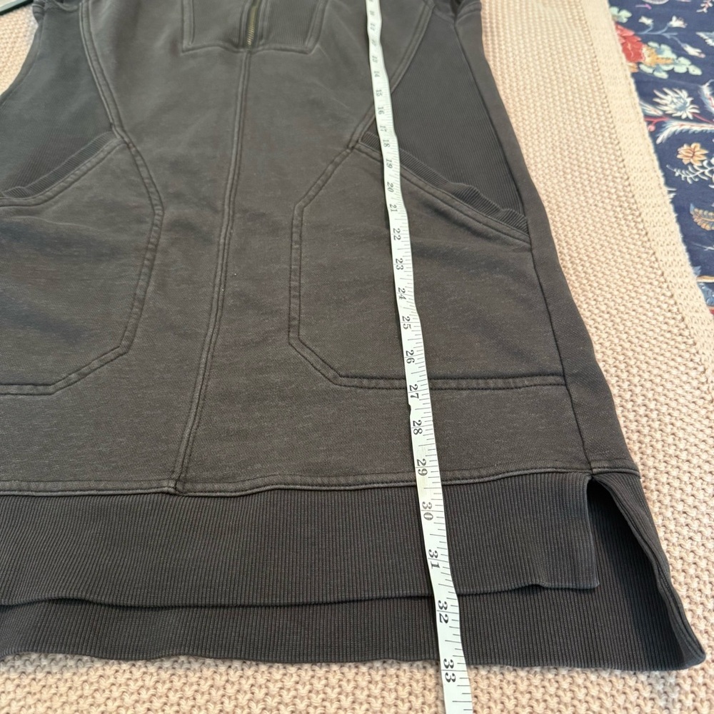 Daily Practice Anthropologie Meru Zip Front Mini Dress Dark Brown XS - Picture 9 of 10